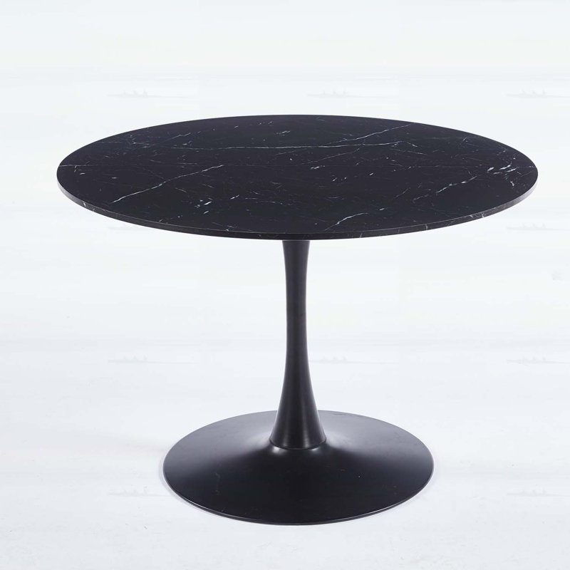 Table de salle à manger et table basse Mid-Century ronde pour 4 à 6 personnes, Gris