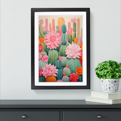 Cactus Abstract No.2 - Framed Print