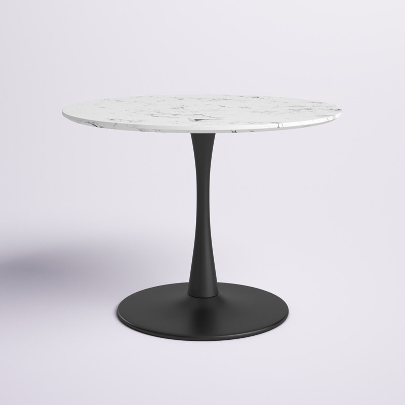 Table de salle à manger Benedix, Noir, L 39,5 po x l 39,5 po
