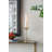 26” Amber Glass Candle Holder with Faceted Lotus Flower Design, Art Deco Candle Stand for Tabletop, Mantel, or Centerpiece -672832718