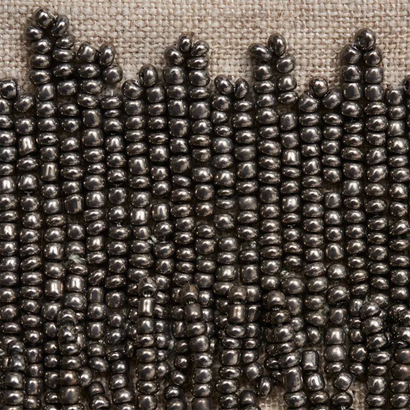 Starling Beaded Fringe, Pewter
