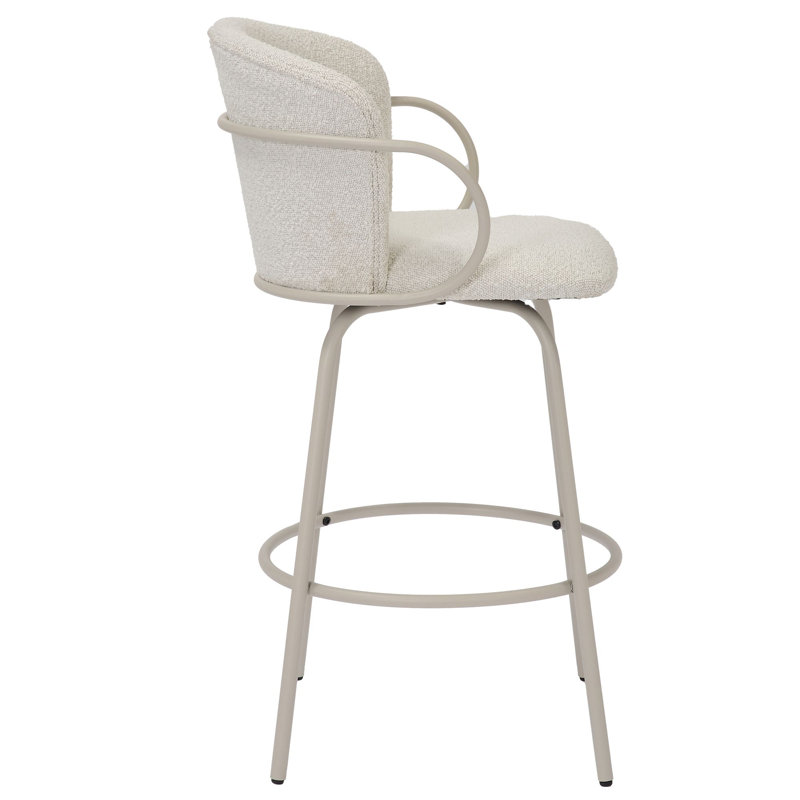 Tabouret de comptoir pivotant 26 po Liiza, Beige