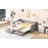 Wooden Daybed With Trundle Bed And Two Storage Drawers-2030190674