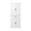 Armoire de rangement de salle de bain avec portes et tiroir, plusieurs espaces de rangement, tablette réglable-2075451078