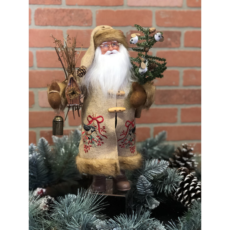 Figurine Chickadee Claus