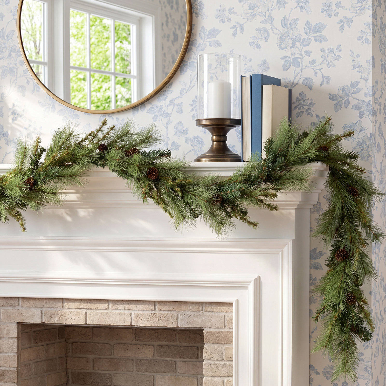 70'' in. Faux Pine Garland