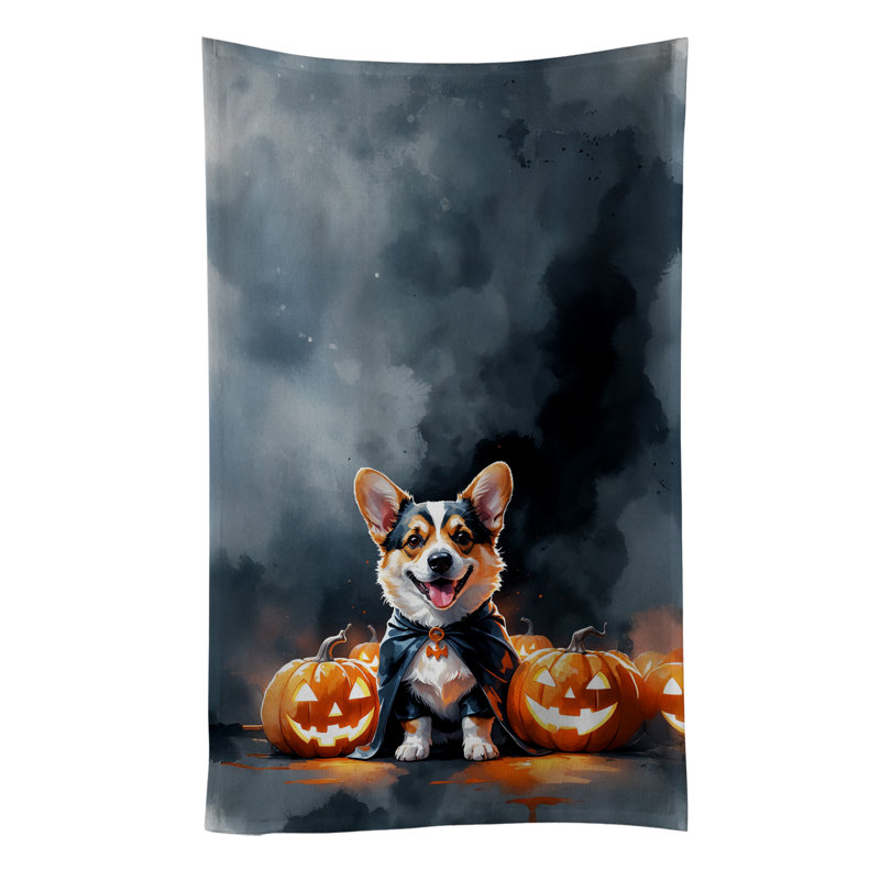 Torchon Corgi Puppy Halloween, Corgi