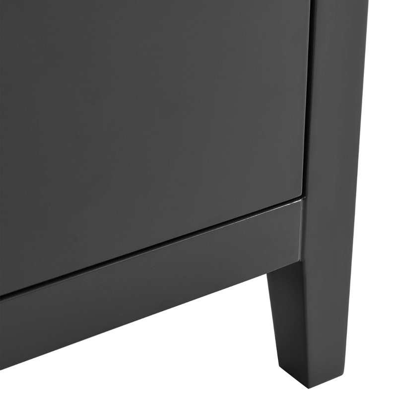 Iconic 24" Freestanding Standard Single Bathroom Vanity with Top, Black, Gold