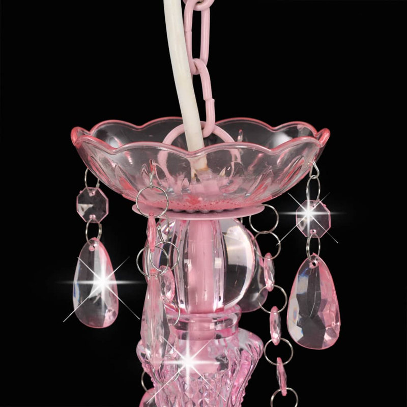 Espinal 3 - Light Crystal Chandelier, Pink