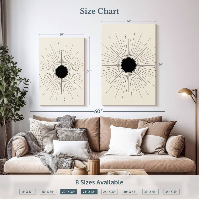 Adella Boho Sun I, 36" H x 24" W