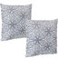 Coussins décoratifs d'extérieur carrés 17 po - Gris géométrique-1276664483-1276652411
