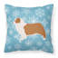 Coussin intérieur/extérieur en flocons d’hiver-32011198
