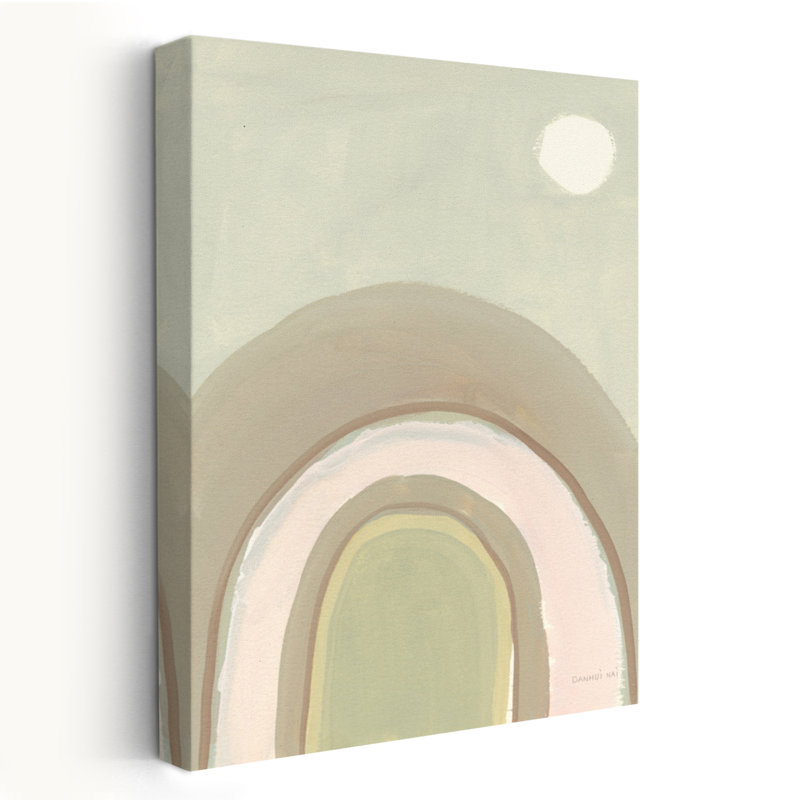 Abstrait et arche de pastel II, H 24 po x l 16 po