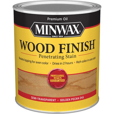 Minwax 70041 Qt Golden Pecan 245 Semi-Transparent Stain-1PK