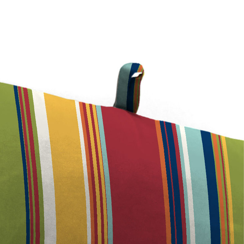 72" x 22" Outdoor Chaise Lounge Cushion with Ties and Loop, Westport Garden