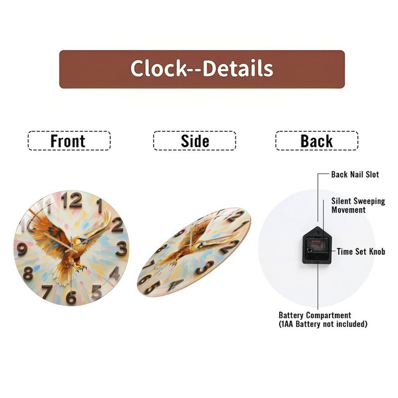 Horloge murale Eagle