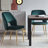 17.71'' H Velvet Upholstered Side Chair-692665369