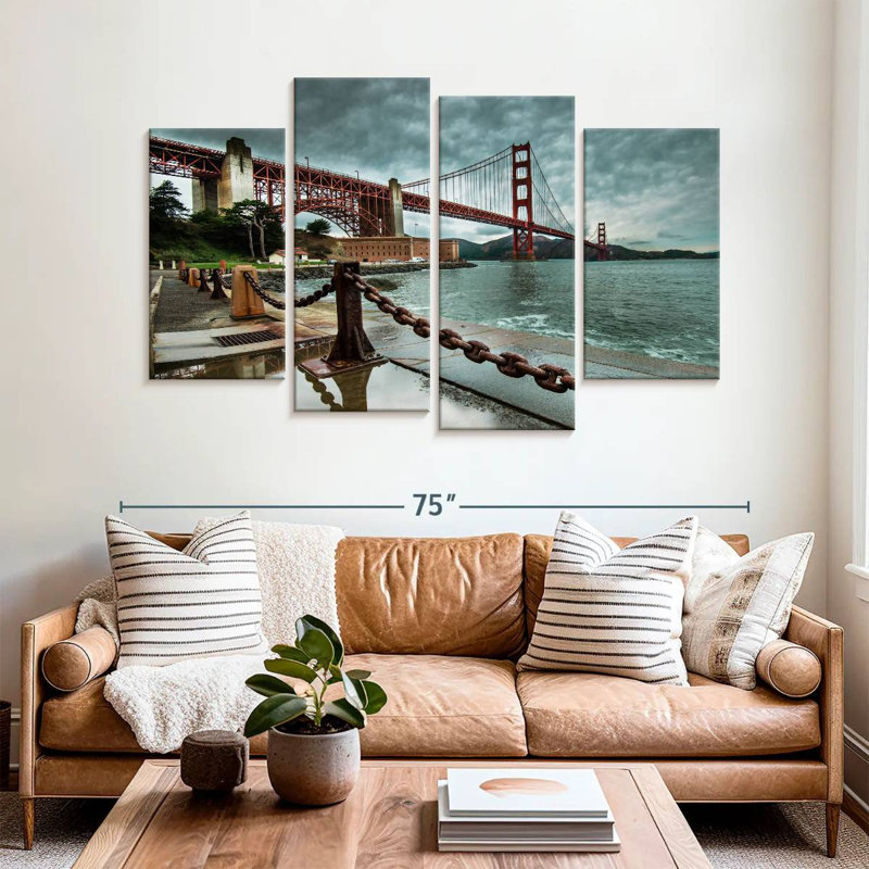 Nicci Overcast Golden Gate Bridge, 42" H x 68" W