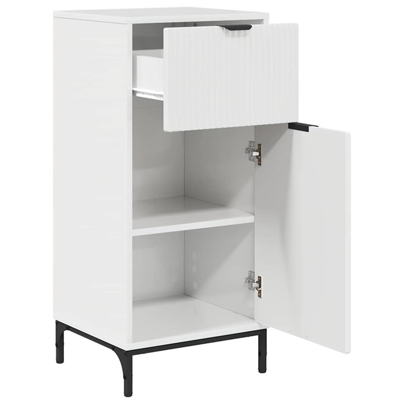 Bathroom Storage Furniture Set, High Gloss White