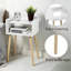 40cm W Solid Wood Bedside Table-1569113461