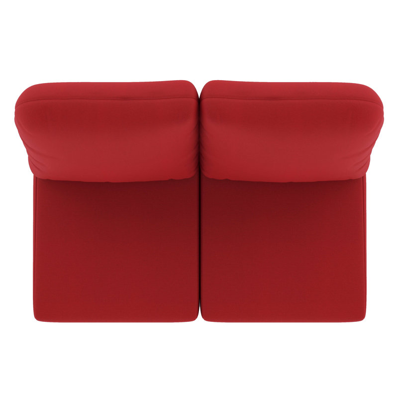 Indoor/Outdoor Sunbrella® Seat/Back Cushion, Canvas Jockey Red Sunbrella® Canvas