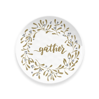 Smythe Gather Garland 8.5" Melamine Dessert Plate