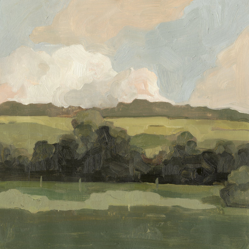 Impression sur toile tendue Ochre Evening II, H 20 po x l 20 po x P 1,25 po