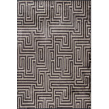 Rapture Gray/Beige/Dark Brown Geometric Luxury Area Rug
