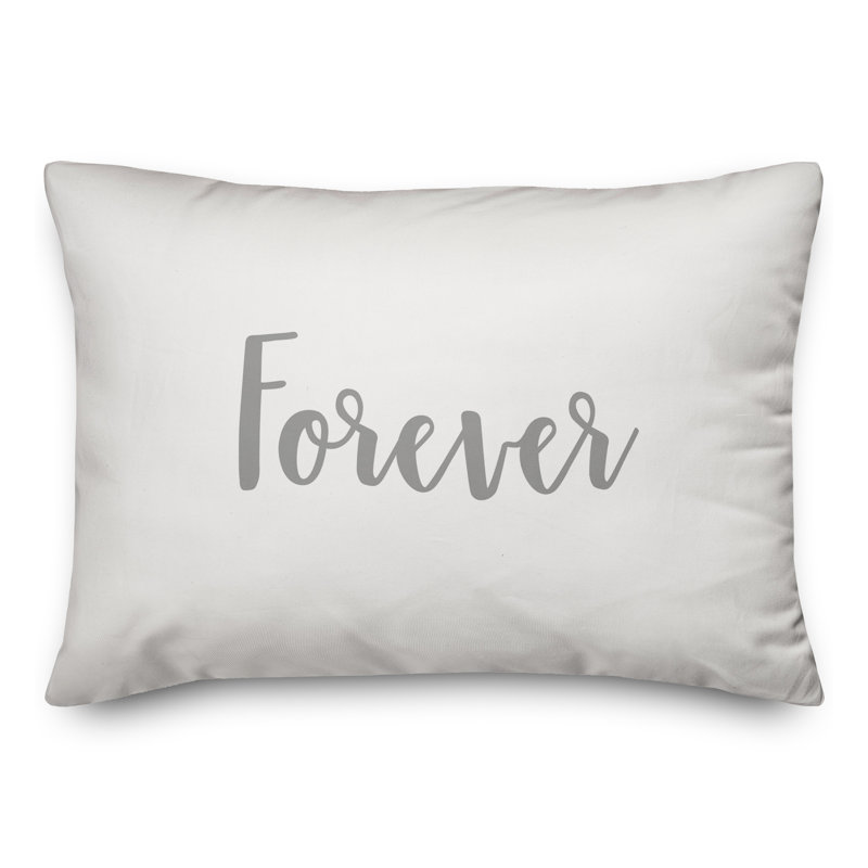  Coussin Forever, Gris / blanc