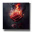 «Red Rose On Fire 1» par Rey Klimt, art mural sur toile-752933436