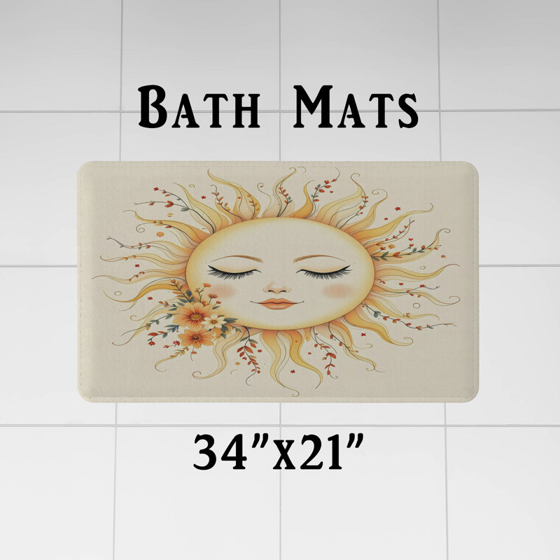 Rideau de douche avec tapis de bain, H 72 po x l 70 po