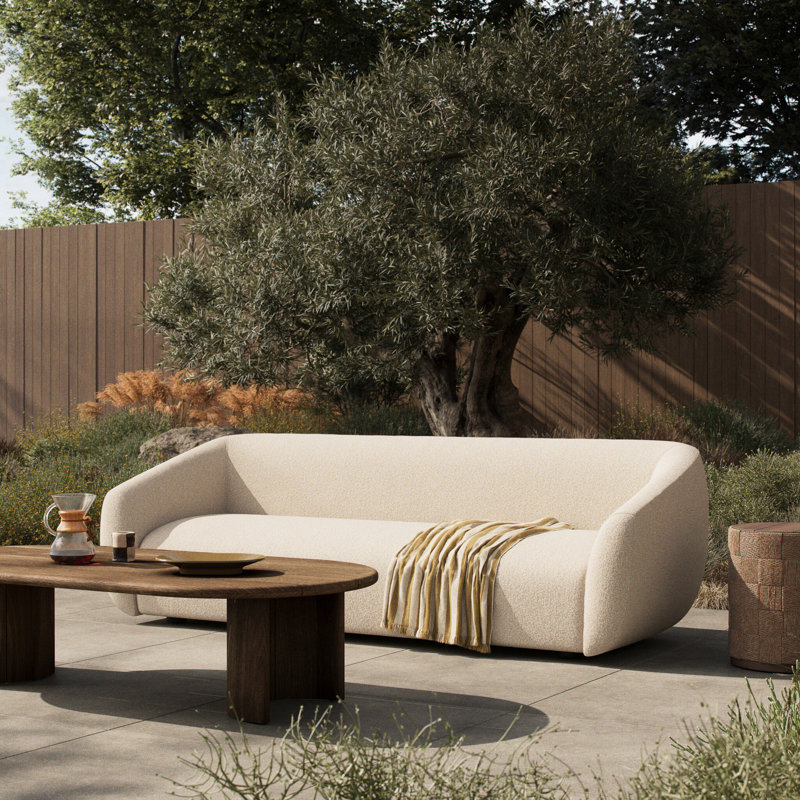 Four Hands Channing Outdoor Sofa 100'' Jasper Natural - Thumbnail 4