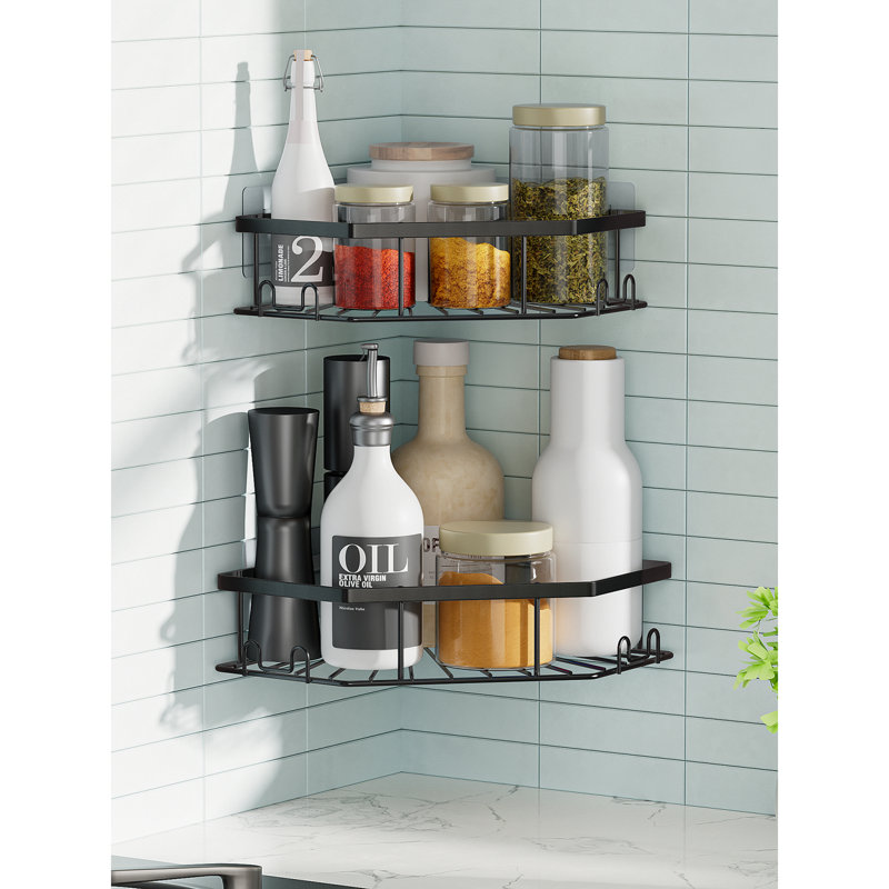 Rechelle Clamp Shower Caddy, Black