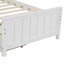 Lit plateforme simple avec deux tiroirs,-843374616