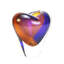 Murano Glass Design Cuore Crystal Vase-223206191