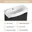  Meuble-lavabo 23 po Derwent, meuble-lavabo 23 po avec comptoir, meuble-lavabo 23 po, ensemble de meuble-lavabo simple 23 po, meuble-lavabo simple 23 po avec 2 portes et lavabo en céramique-589754967