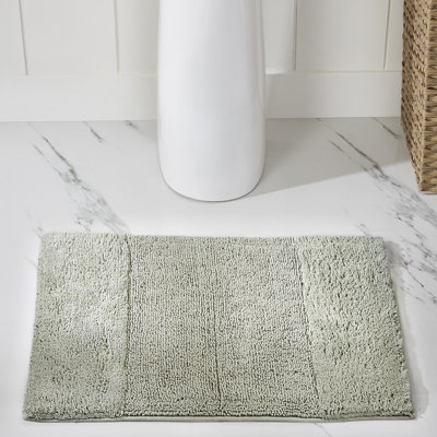 Merkle 100% Cotton Tufted Bath Rug with Non-Slip Backing Machine Washable Luxurious Solid Ultra Soft and Absorbent Bathroom Rug