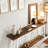2-Tier Console Table Industrial Sofa Table Behind Couch-196966842