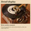 Gramophone rétro or avec connectivité Bluetooth
