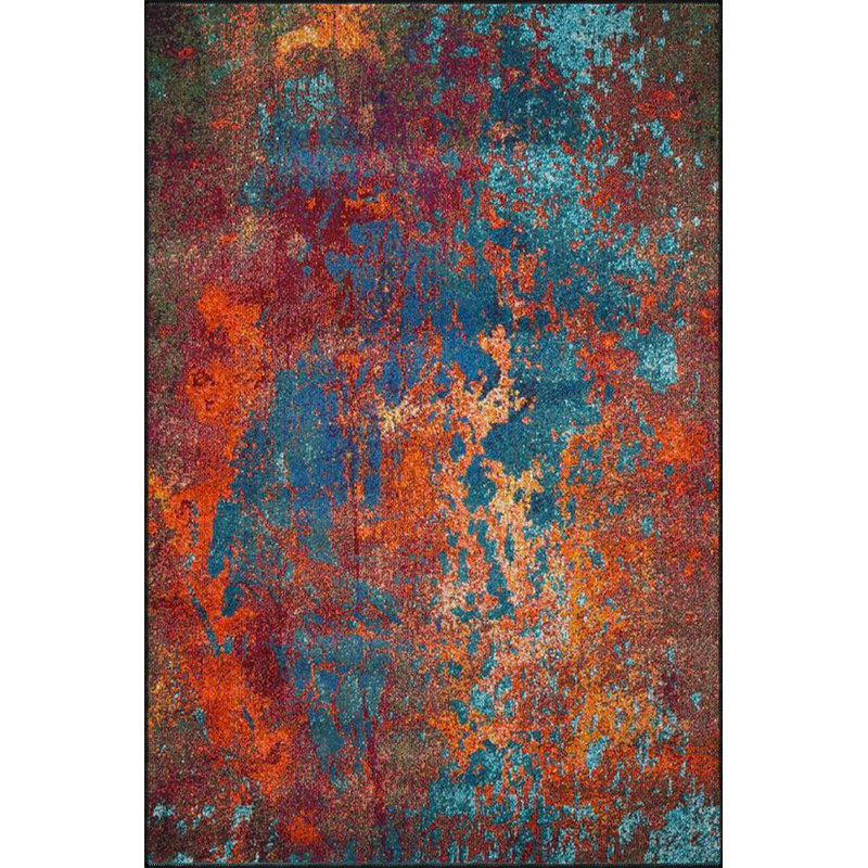 Tapis lavable en machine à motif pastel, Tapis de couloir 3 pi 3 po x 6 pi 7 po inclus