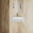 MonBlari 19"  Triangle Solid Surface Corner Bathroom Sink Matt White-126756298