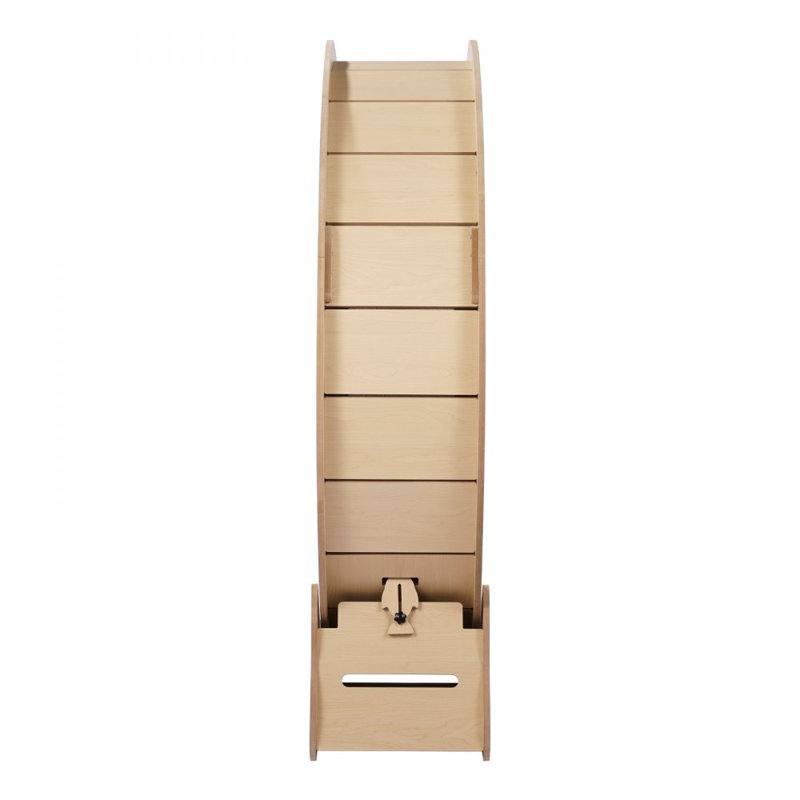 Grande roue de tapis roulant pour chats d'intérieur, H 55,7 po x l 52 po x L 13,3 po, Bois naturel