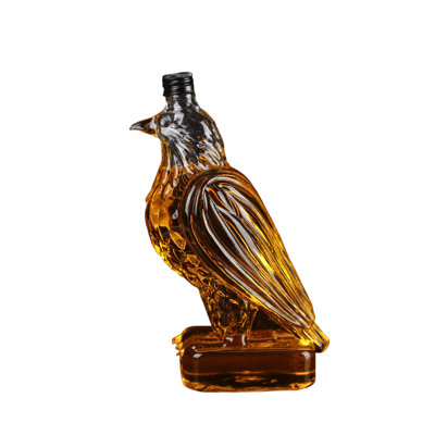 Forme de bouteille d'eau carafe à whisky soufflée à la main verre de liqueur en verre borosilicaté sans plomb bouchon de bar cadeau pour les hommes