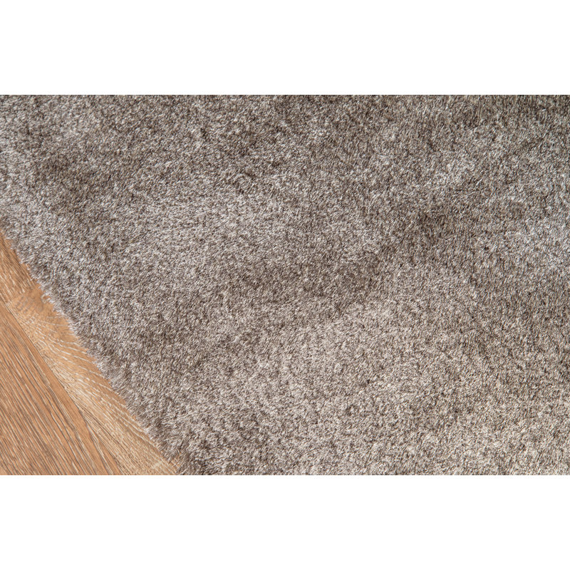 Tapis de zone gris touffeté fait main Ciera, Rectangle 2 pi x 3 pi