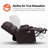 Power Lift Recliner Chair With Massage And Heat for Big Elderly People, Cup Holders, Side Pockets, Faux Leather (Large-Wide)-207616299