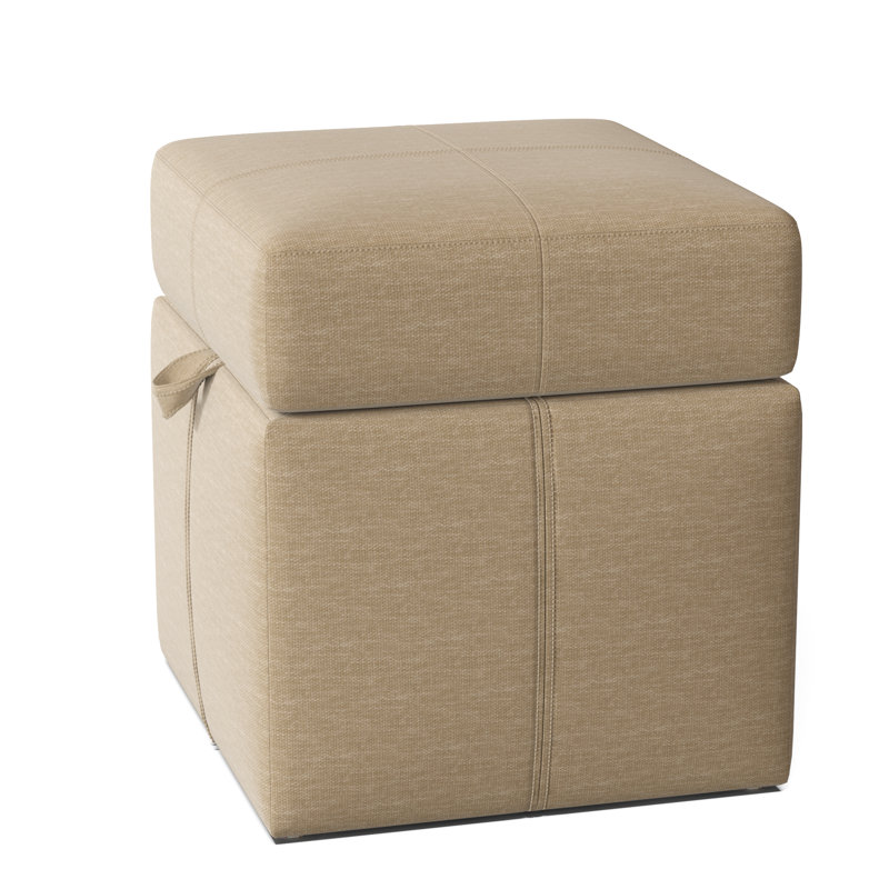 Preesall Upholstered Ottoman, Key Bisque