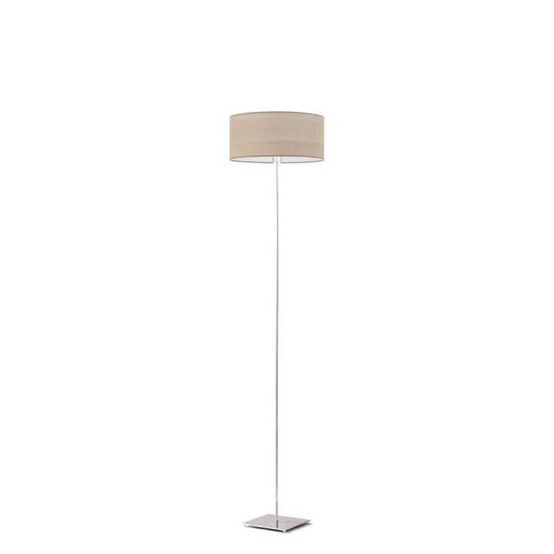 Blynn 150cm Traditional Floor Lamp, Silver, Beige