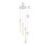 Luminaire suspendu rectangulaire à 3 lumières Aliha-1115265391