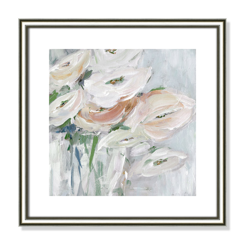 Impeccable - reproduction d'art, Papier avec cadre argenté, H 18,25 po x l 18,25 po x P 0,88 po