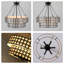 Lustre 20 pouces à deux niveaux en forme de tambour, 6 lumières avec chaîne de suspension réglable-61059024